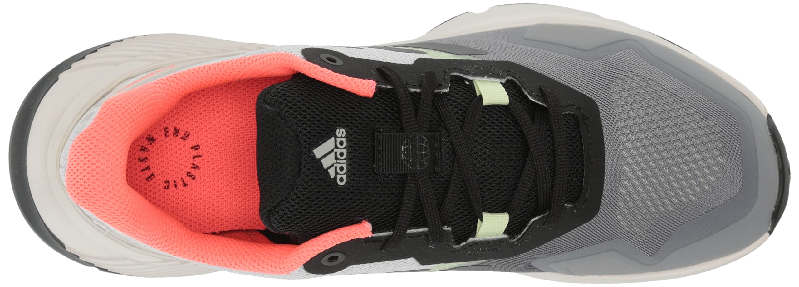 Adidas Women's Terrex Soulstride Trail Running Shoes - Lightweight & Durable for Hiking & Outdoor Adventures - Grey/Grey/Turbo - Size 8.5 - Perfect for Trail Running, Hiking & Outdoor Fitness Activities