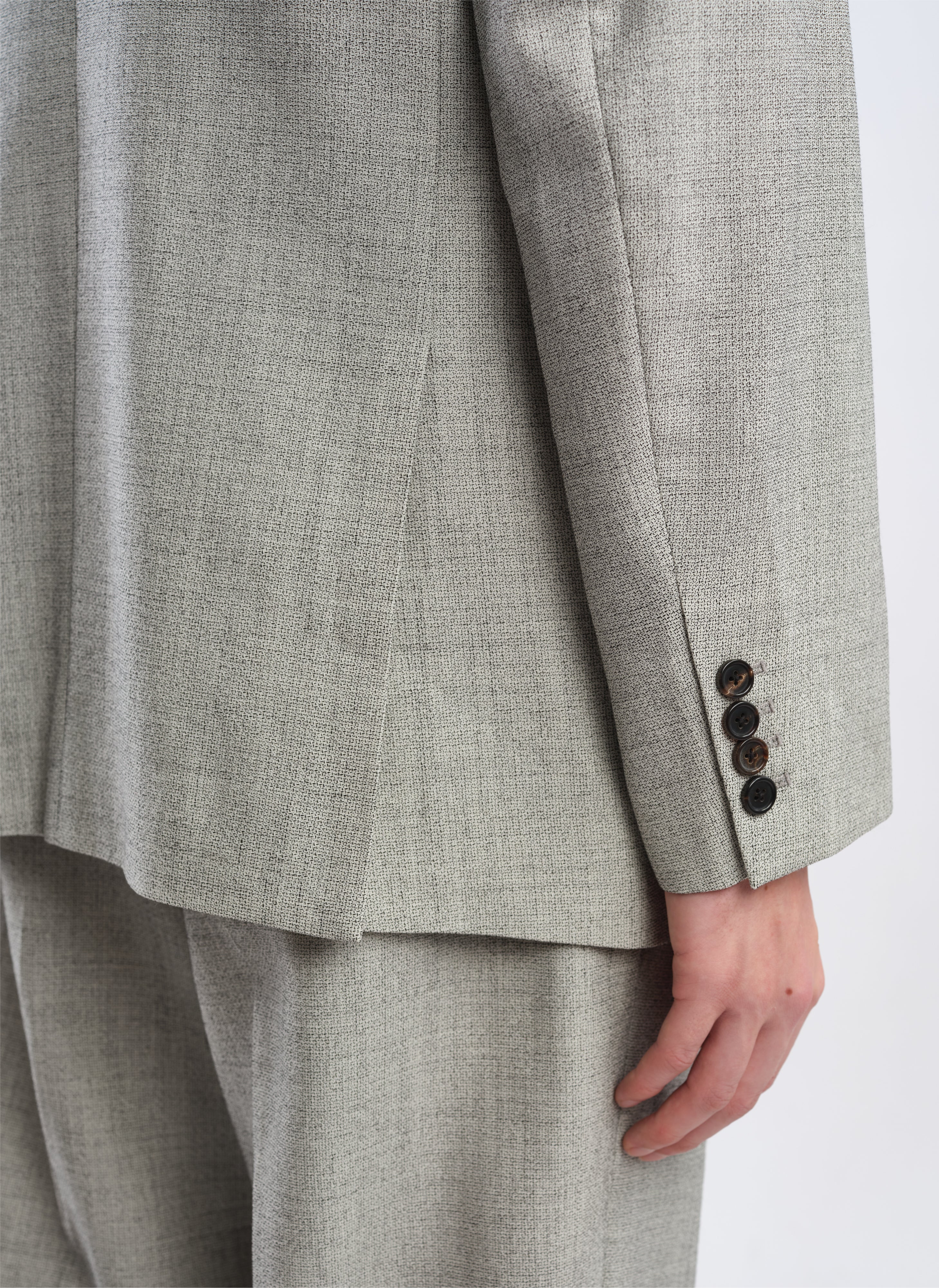 Premium Marzotto Organic Wool Single Breasted Suit Blazer for Men - Tailored Fit Business & Formal Wear - Perfect for Office, Weddings & Special Occasions