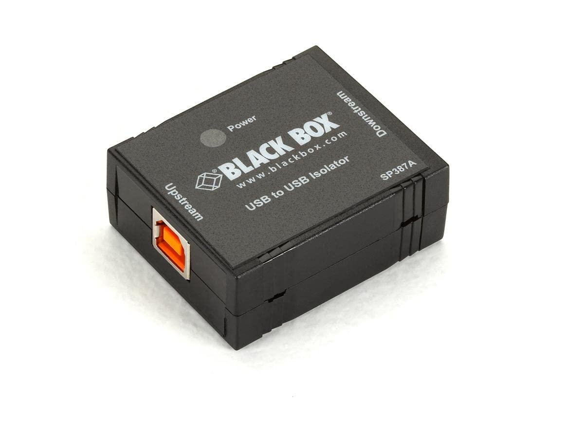 Black Box Corporation USB to USB Isolator - 4KV Protection, 1-Port for Secure Data Transfer - Ideal for Medical, Industrial, and Sensitive Equipment Connectivity
