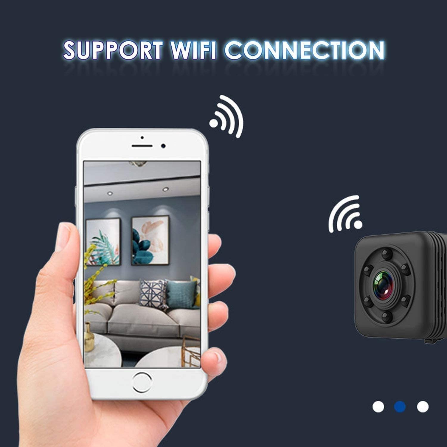 HD 1080P Mini Hidden Spy Camera with Built-in Strong Magnet - Waterproof, Motion Detection & Night Vision Action Camera (32GB, Black) | Perfect for Home Security, Nanny Monitoring, and Outdoor Surveillance