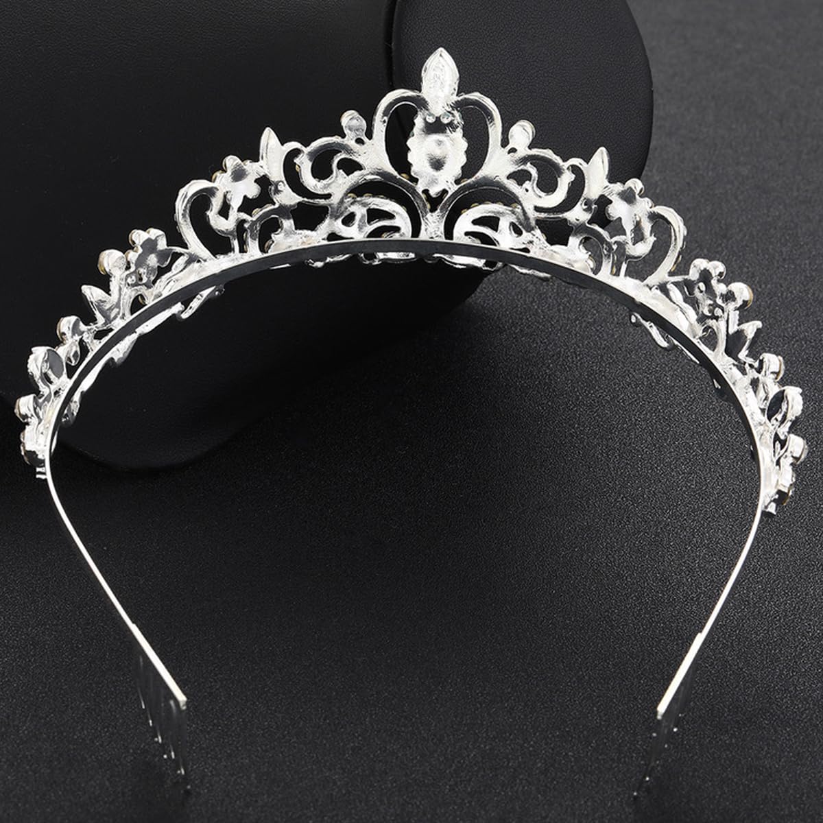 Sparkling Silver Tiara Crown with Comb - Rhinestone Bridal Headpiece for Women | Wedding, Prom, Pageant & Princess Costume Accessory