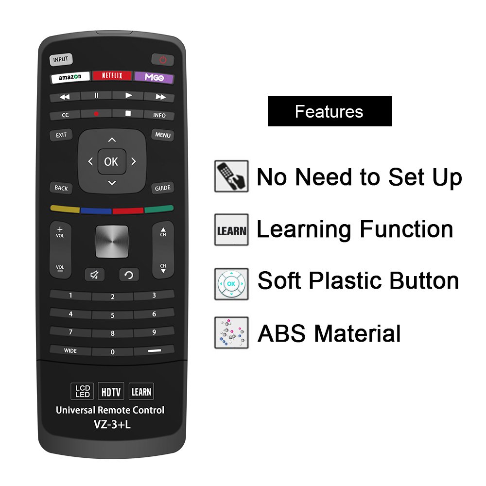Universal VIZIO TV Remote Control - Compatible with All VIZIO Smart TVs & Devices | 1-Year Warranty | Perfect for Living Room, Bedroom & Home Theater Setup