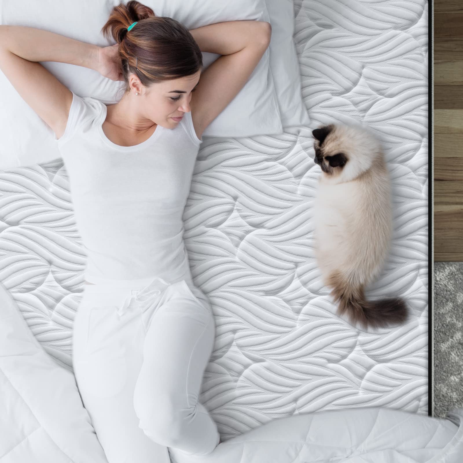 BedStory 6 Inch Full Size Hybrid Spring Mattress - Medium Firm Support, Breathable & CertiPUR-US Certified - Perfect for Guest Rooms, Dorms & Small Bedrooms