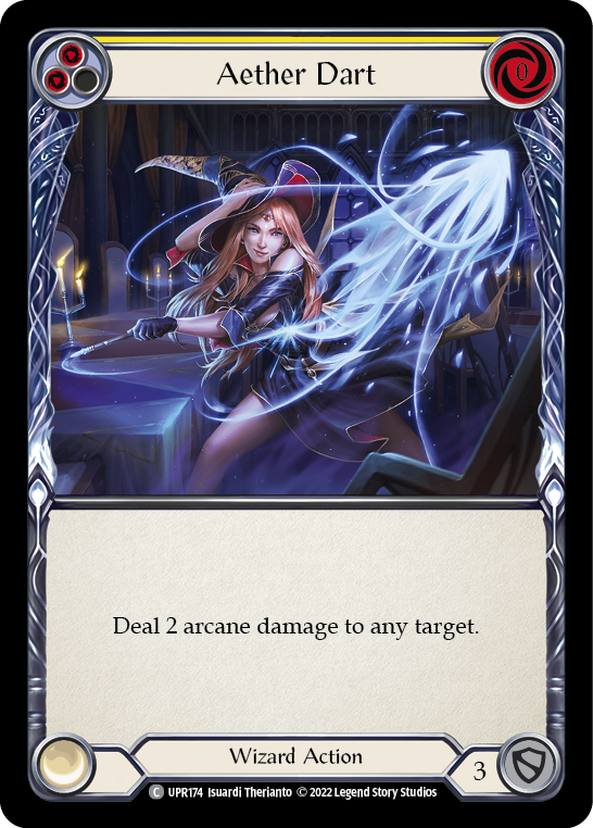 Aether Dart (Yellow) - UPR174 Uprising Rainbow Foil Trading Card - Perfect for MTG Deck Building & Collectors