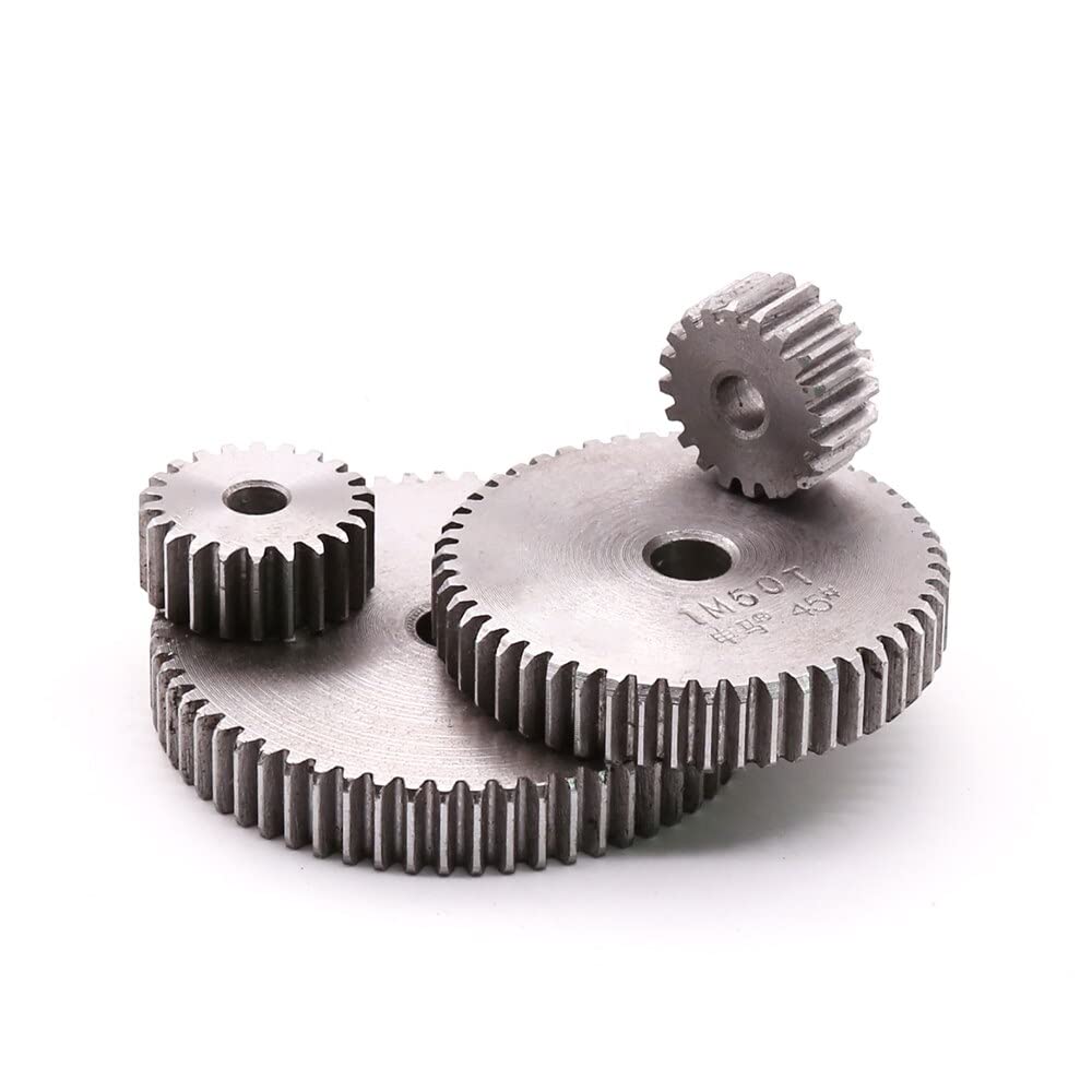 1Pcs 10mm Thick Module 1 Spur Gear - 1M 28T/43T Tooth 45# Carbon Steel Cylindrical Pinion Gear for Transmission & Machinery - Perfect for 3D Printers, CNC Machines, and DIY Projects (28 Teeth)