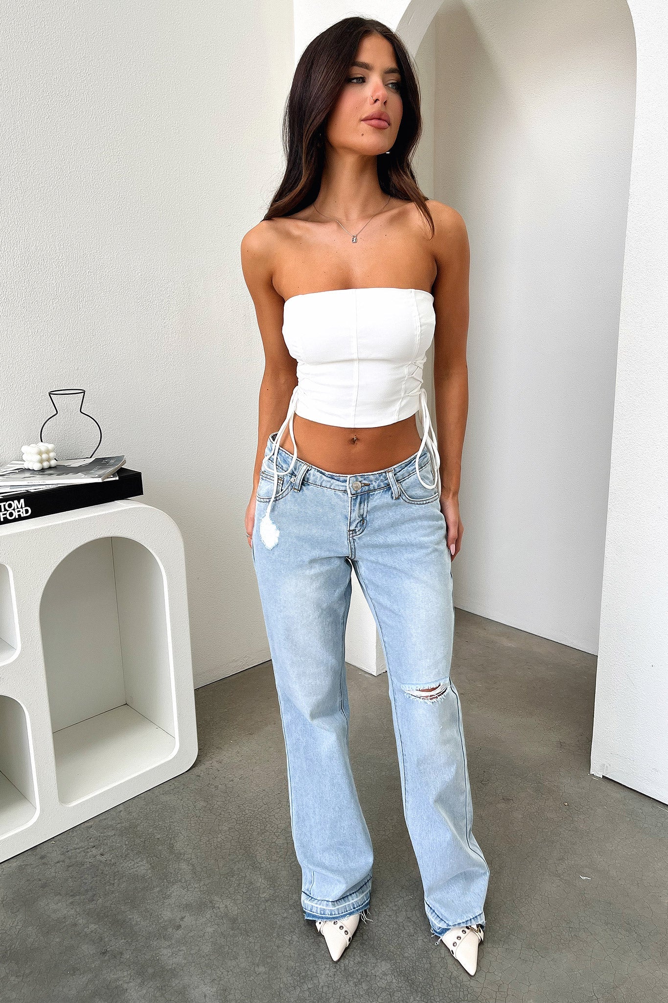 Juno Women's White Top - Stylish Casual Blouse for Everyday Wear | Perfect for Office, Outings & Summer Fashion
