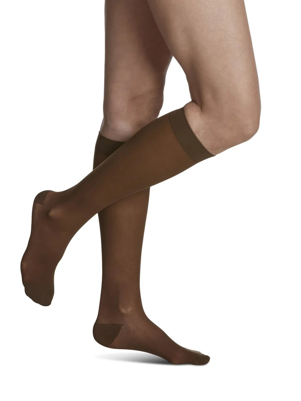 Sigvaris Sheer Calf 15-20 mmHg Women's Closed Toe Compression Stockings for Circulation & Varicose Veins Relief - Perfect for Nurses, Travel & Daily Wear
