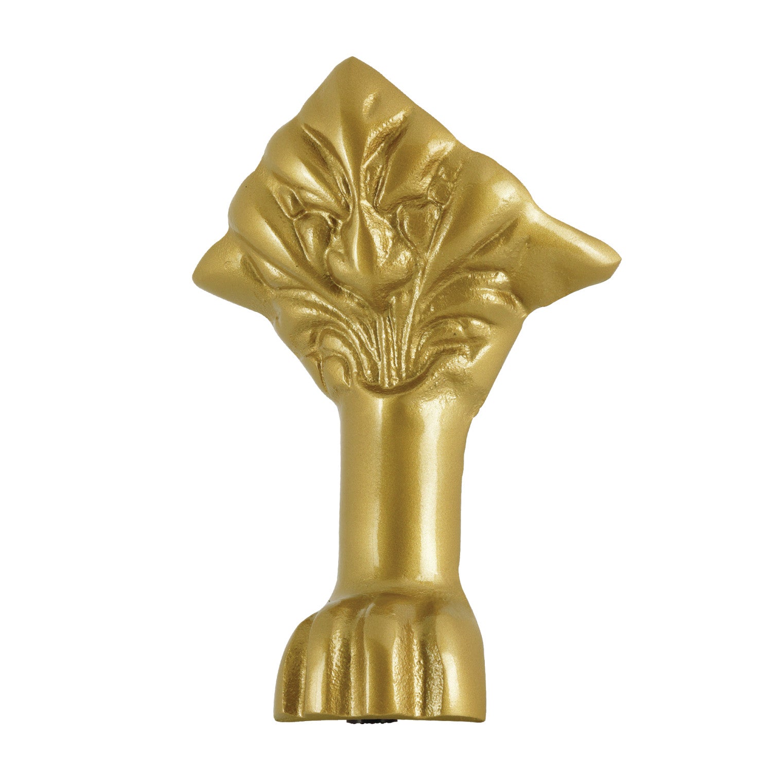 Aqua Eden VCTNH7 4-Piece Lion Paw Cast Iron Tub Feet Set in Brushed Brass - Vintage Style Bathtub Legs for Clawfoot & Freestanding Tubs - Perfect for Bathroom Renovation & Luxury Spa Decor