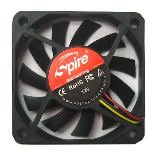 12V DC Cooling Fan 60x60x10mm - SP06010B1H3 - Quiet Computer Case Fan for PC, Electronics, and DIY Projects - Perfect for Cooling Servers, Gaming PCs, and Small Appliances