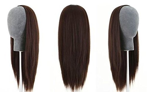 Remeehi 3/4 Half Wig - 100% Indian Remy Human Hair Silky Straight - 15
