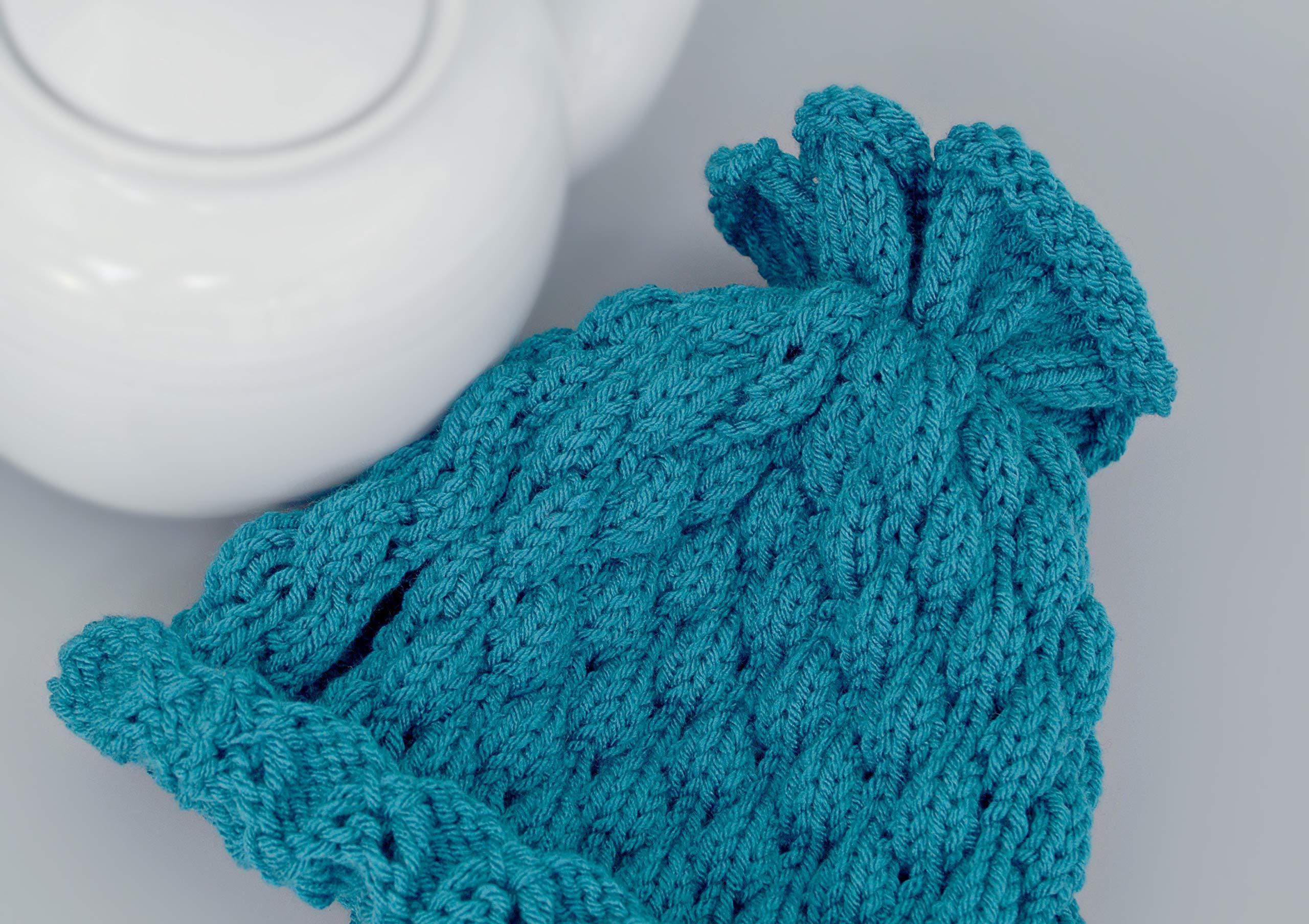 Hand-Knitted Teal Green Teapot Cozy - Elegant Tea Accessory for Kitchen Decor & Breakfast Table | Hygge Home Gift for Tea Lovers (Perfect for Afternoon Tea & Cozy Home Decor)