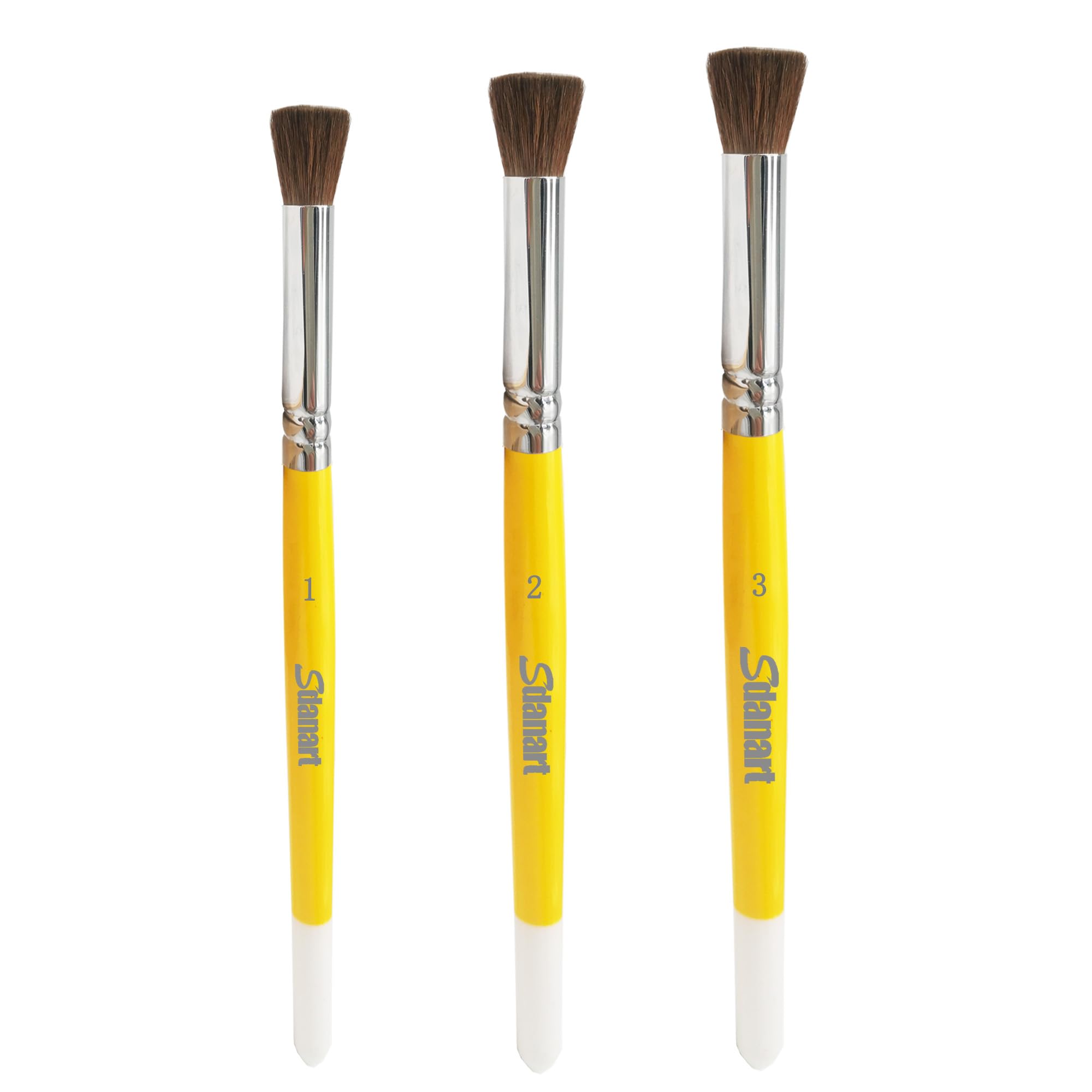 Professional Pastel Smoothing Paint Brushes Set - Artist Blending Brush for Pastel, Chalk & Charcoal - Perfect for Acrylic, Watercolor & Oil Painting - Ideal for Studio Work, Outdoor Sketching & Art Classes