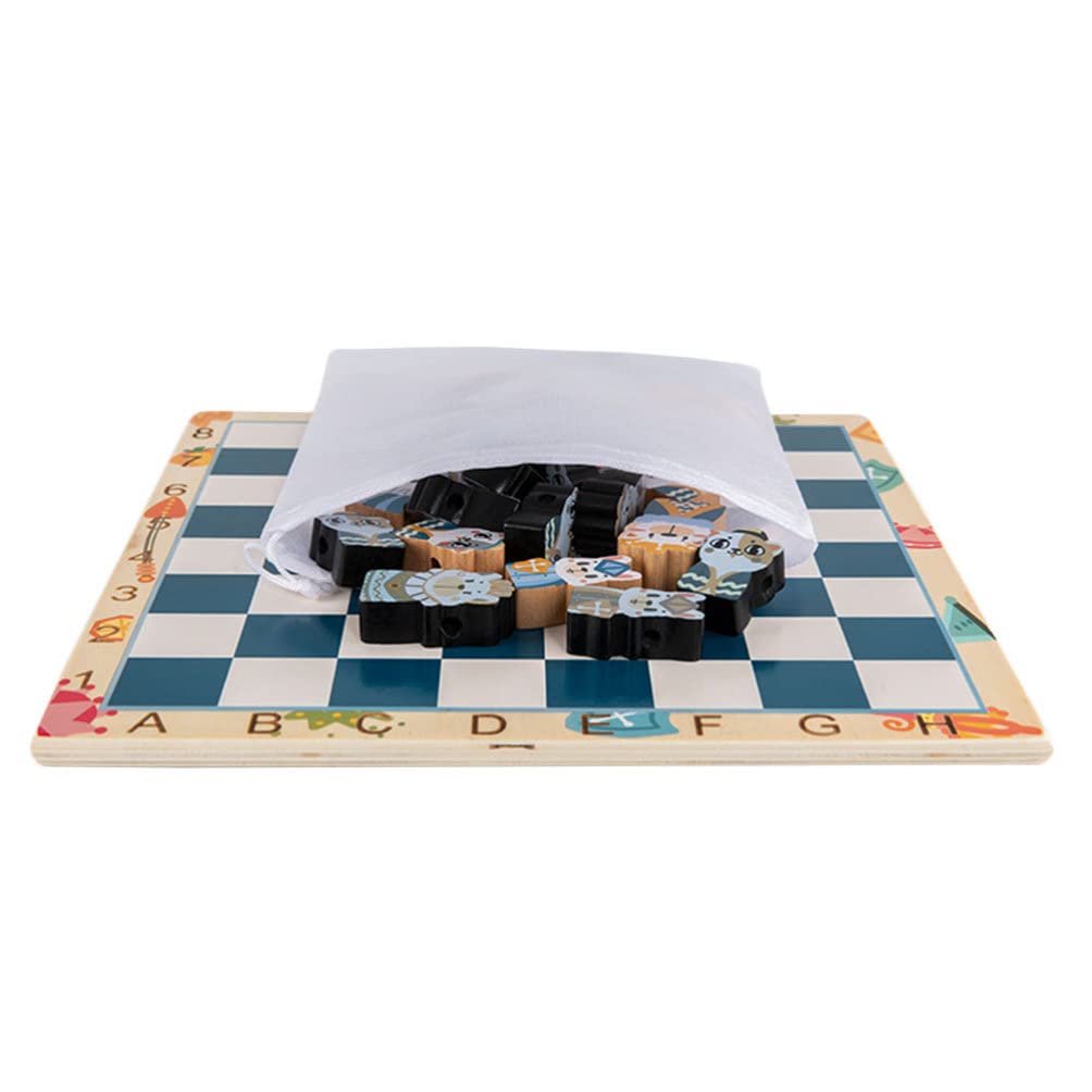 Wooden Chess Set - Classic Board Game for Kids & Adults | Educational & Fun Strategy Game for Home, Office, or Travel | Perfect for Family Game Nights & Brain Training
