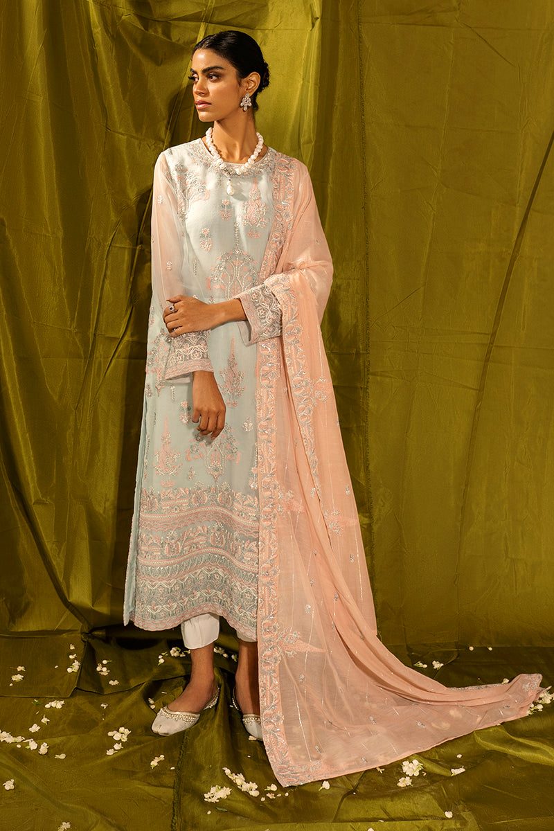 MINT FOREST 2PC Women's Ethnic Outfit Set (Kurta & Dupatta) - Perfect for Festivals, Weddings & Special Occasions