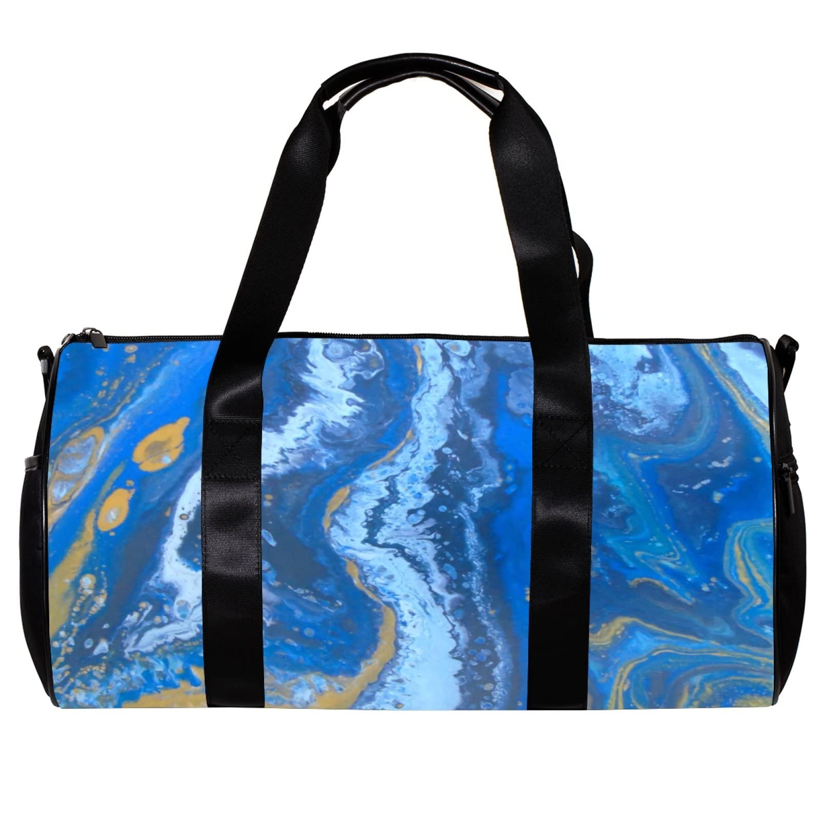 Premium Gym Bag for Women & Men - Large Sports Duffle Bag with Foldable Design, Vibrant Abstract Colors - Perfect for Workout, Travel & Sports Activities