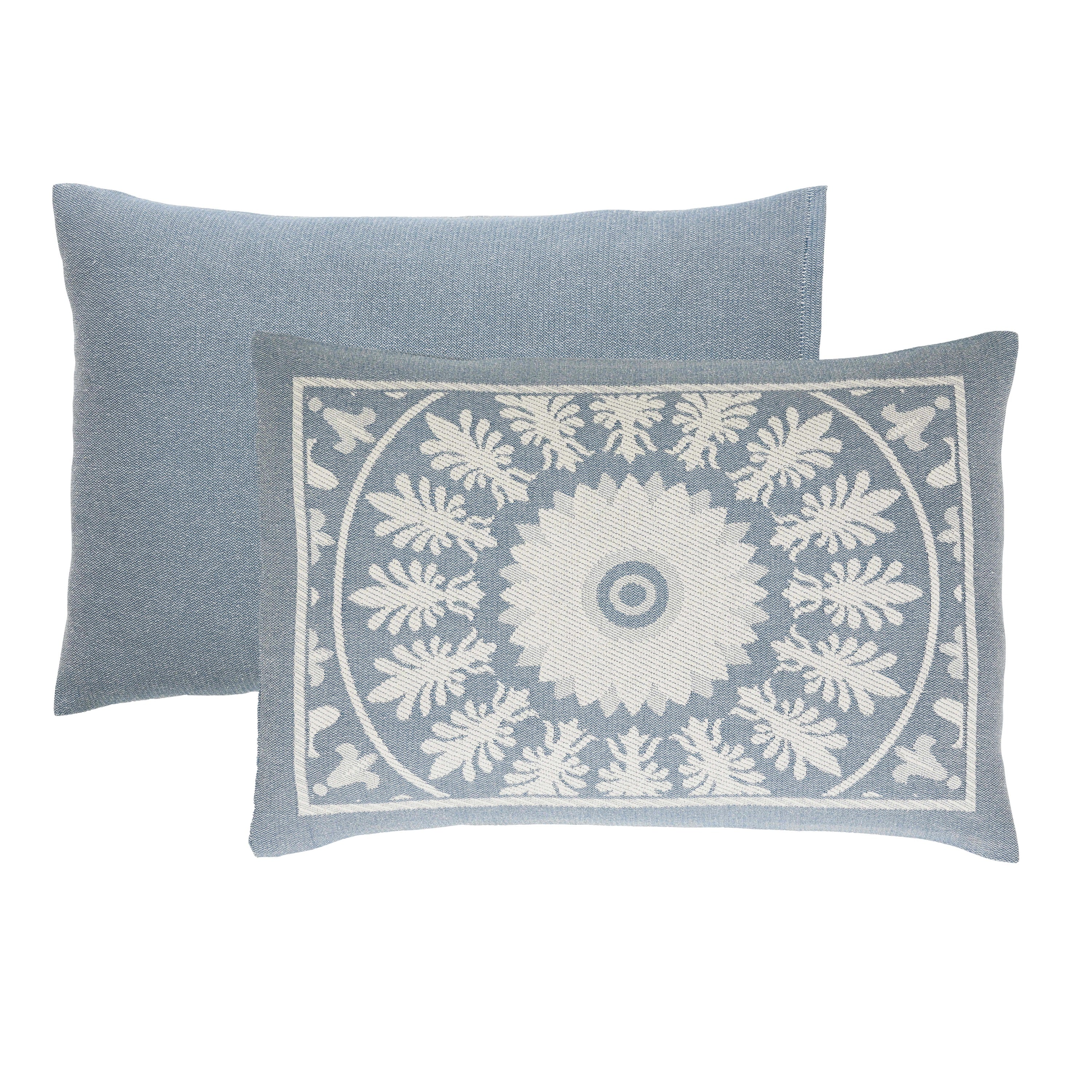 Traditional Medallion Cotton Blend Woven Jacquard Bedspread Set - Queen Size Luxury Bedding for Master Bedroom - Perfect for Home Decor, Guest Room & Hotel Use