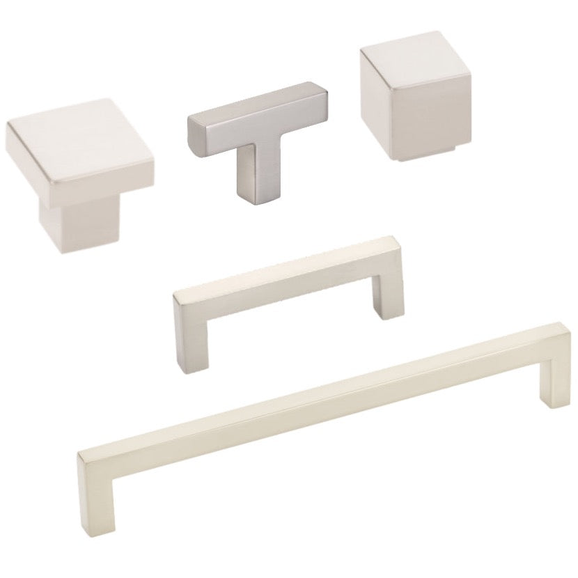 Elegant Satin Nickel Cabinet Knobs and Drawer Pulls - Modern Hardware for Kitchen, Bathroom & Furniture Upgrade | Durable & Stylish Home Decor Accessories
