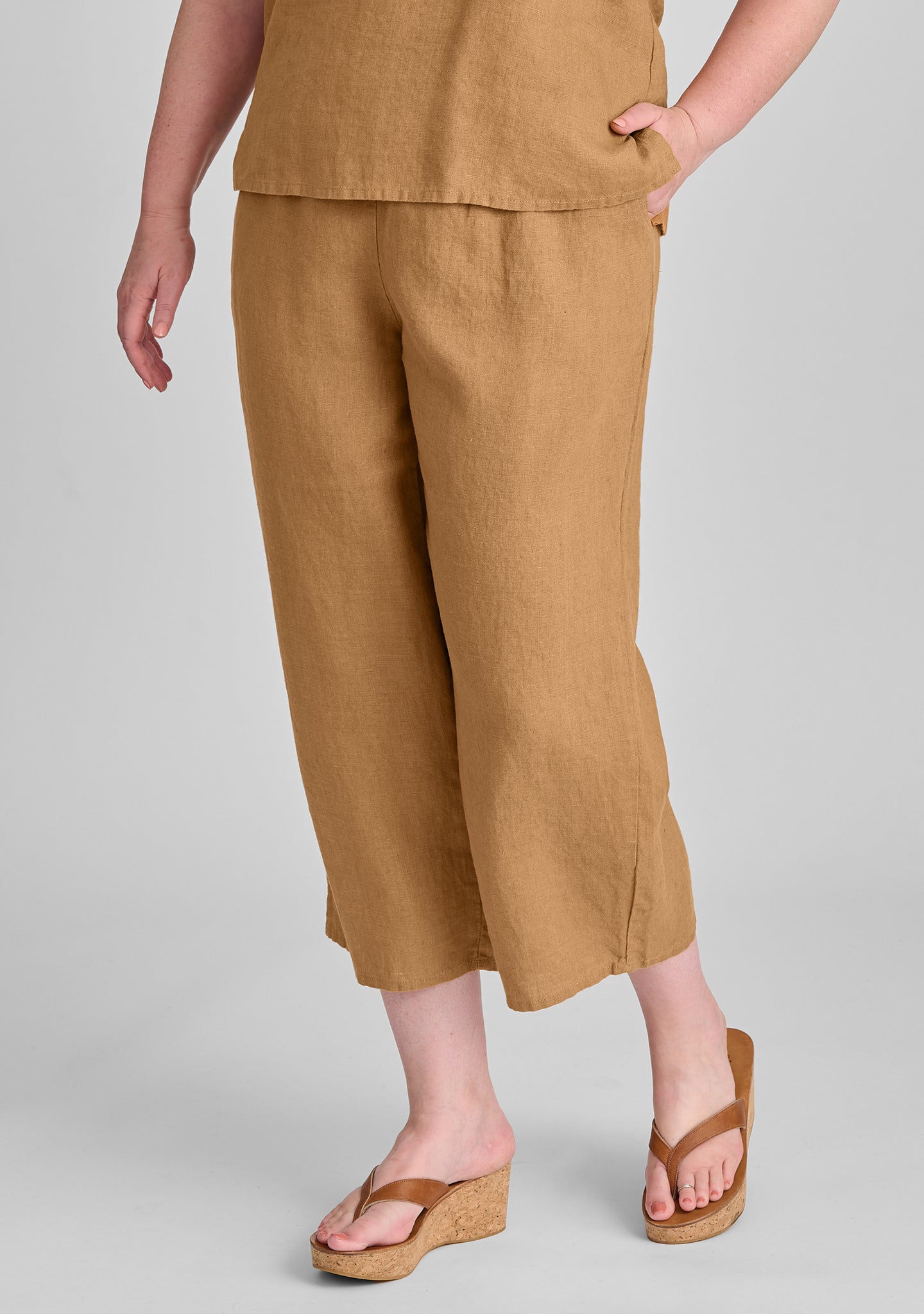 Comfortable Linen Pants with Elastic Waist for Women - Breathable Summer Casual Pants - Perfect for Travel, Yoga, and Lounge Wear
