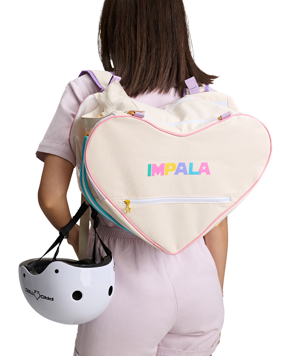 Impala Skate Backpack - Vanilla Sprinkle Roller Skate Bag for Women & Men | Durable & Stylish Skateboarding Backpack for Rink, Park & Travel