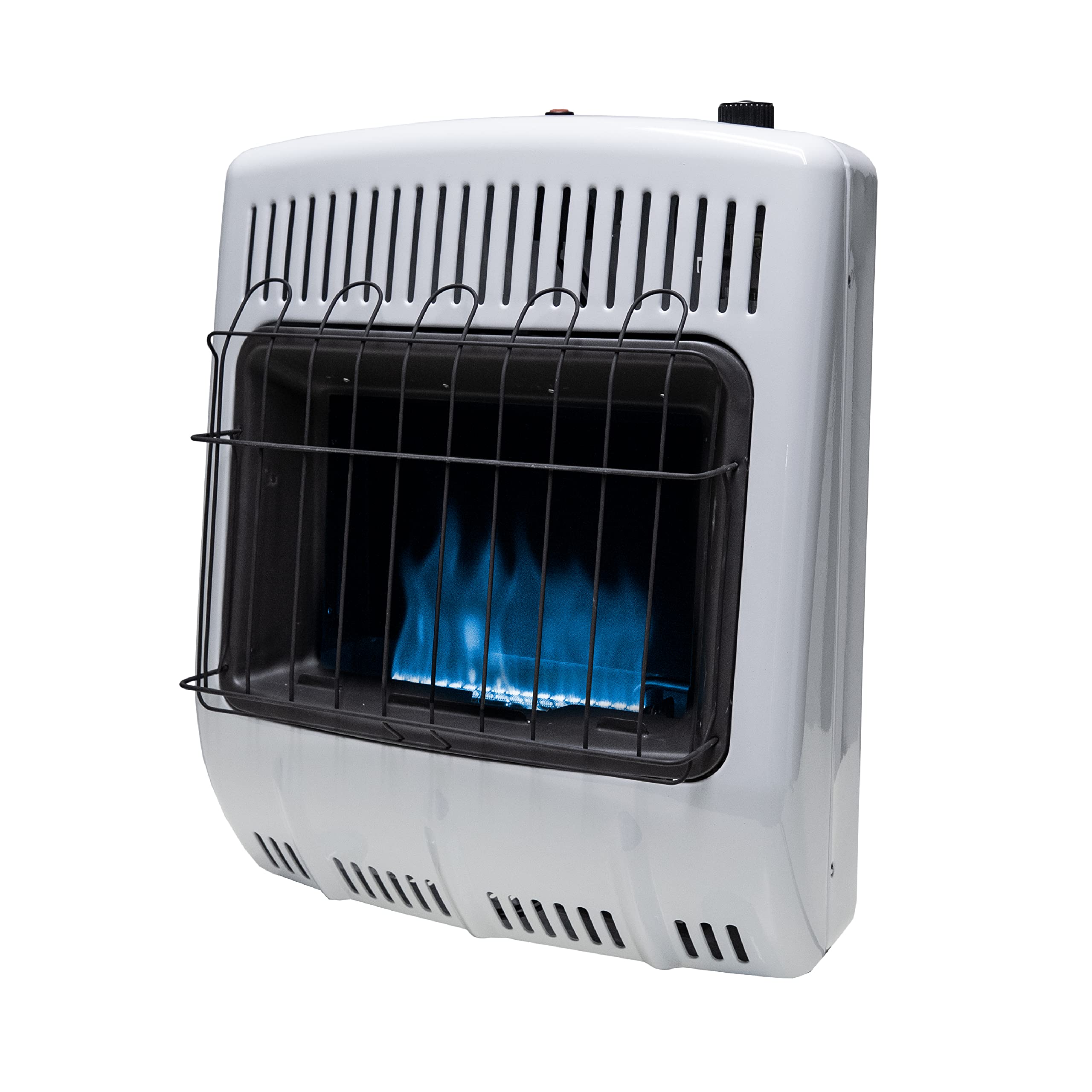 Mr. Heater MHVFBF20NGT 20,000 BTU Vent-Free Blue Flame Natural Gas Heater - Supplemental Heating for Cold Rooms, Additions, Sunrooms & Cabins (White) | Indoor & Outdoor Use for Garages, Workshops & Patios