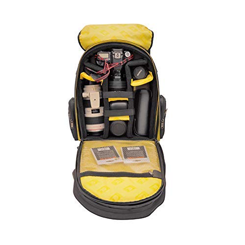 ACPRO1900 Professional Camera Backpack - Waterproof Padded Laptop Compartment with Rain Cover & Adjustable Straps - Durable Equipment Bag for DSLR Cameras, Laptops & Accessories - Perfect for Travel, Photography & Outdoor Adventures