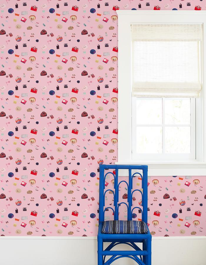 Barbie™ Travel Wallpaper - Pink Aesthetic Wall Decor for Girls' Room, Nursery, Playroom & Kids' Bedroom | Official Barbie™ Licensed Design