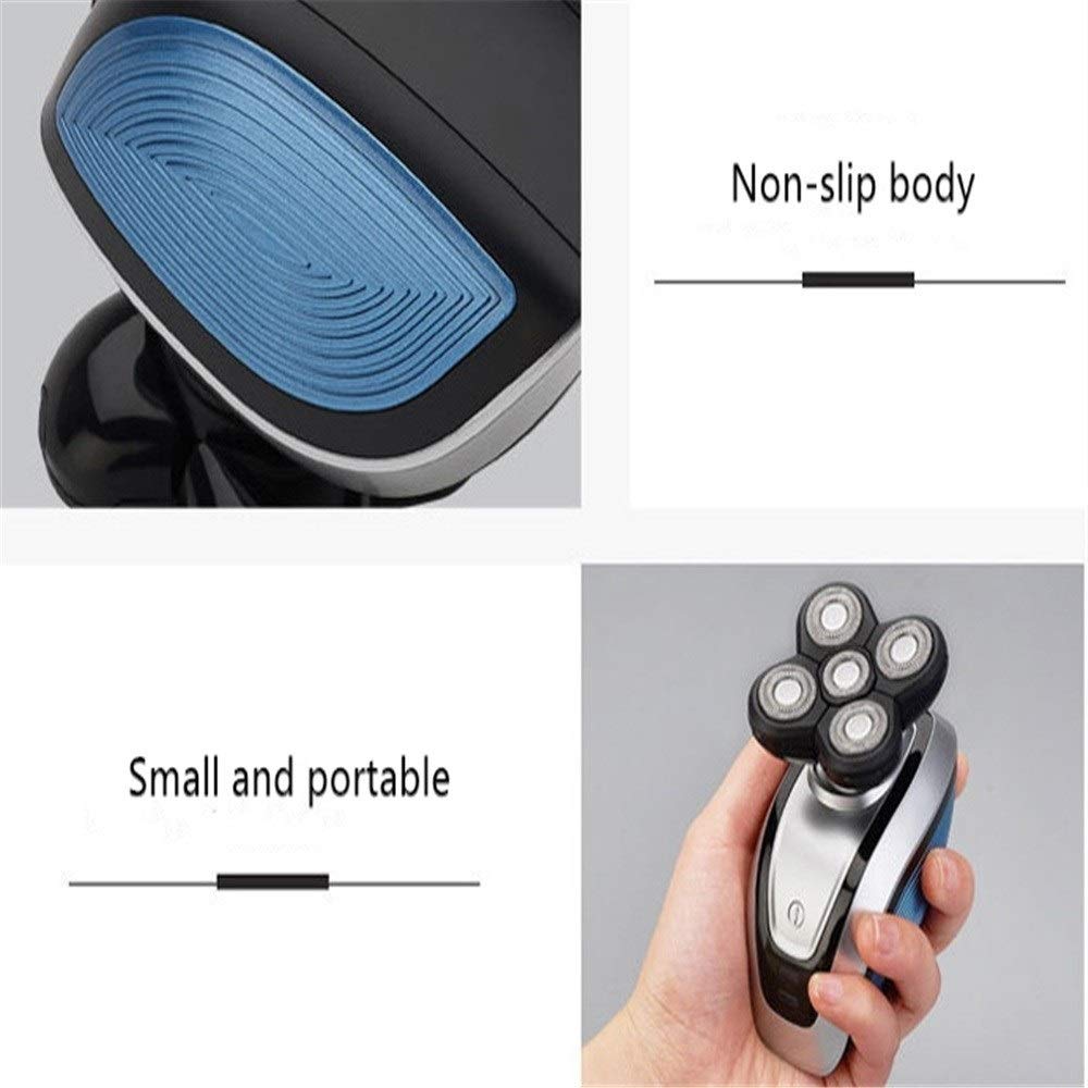USB Rechargeable Electric Beard Trimmer & Shaver for Men - Multifunctional Grooming Kit with Precision Knife for Bald Head & Facial Hair - Perfect for Travel, Home & Professional Use