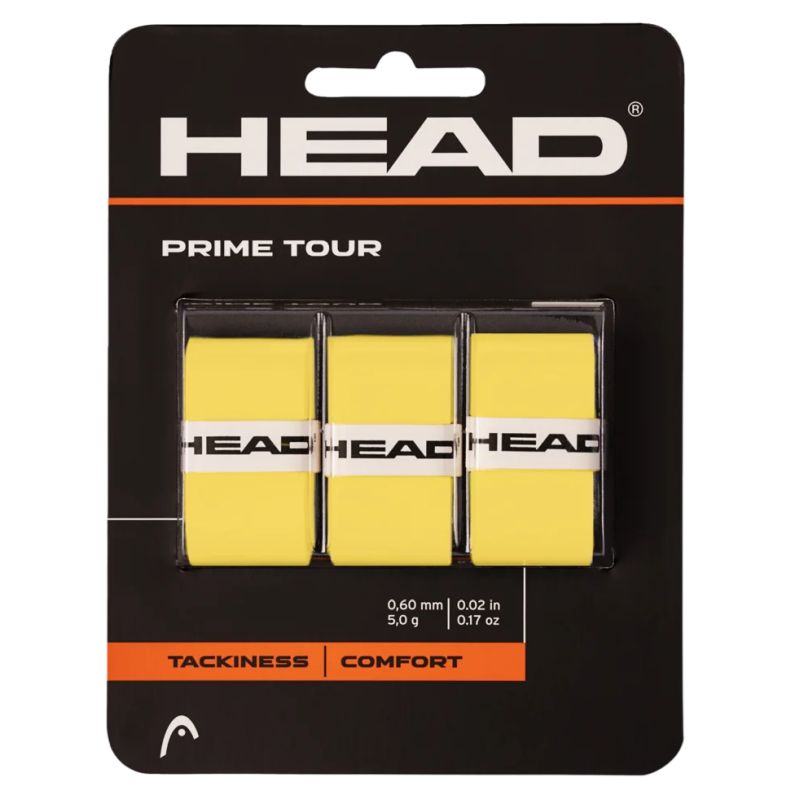 HEAD Prime Tour Overgrip - Premium Tennis Racket Grip Tape for Enhanced Control & Sweat Absorption | Perfect for Competitive Matches & Training Sessions