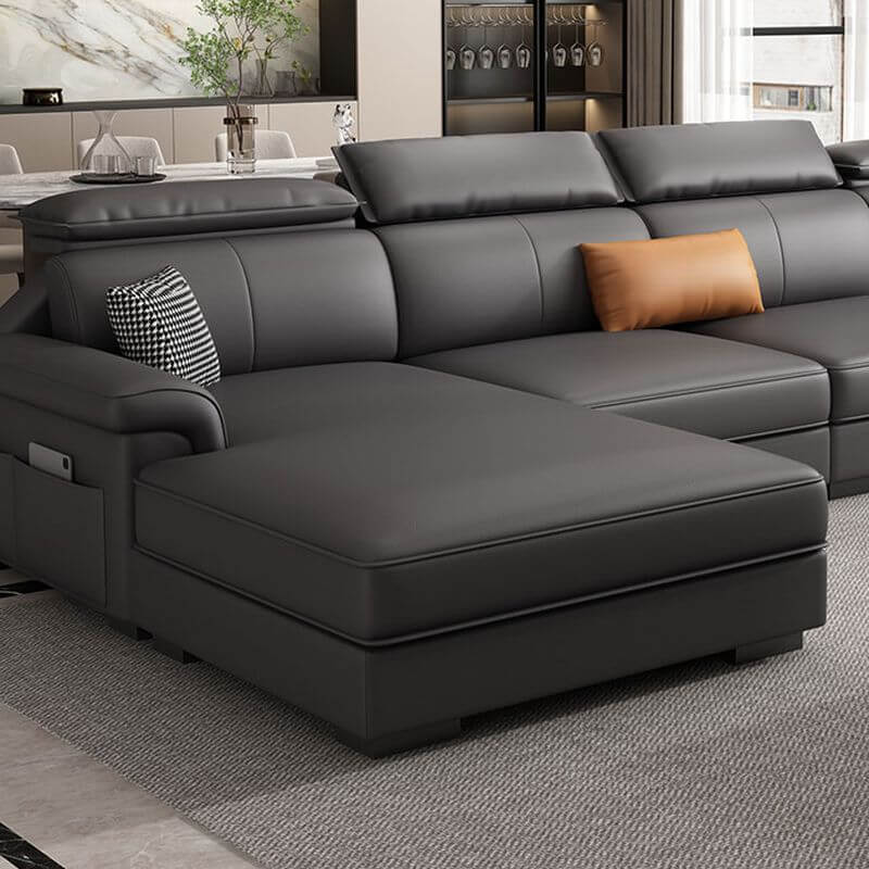 L-Shaped & Straight Sectional Sofa with Right-Hand Facing Chaise, Hidden Support Legs - Perfect for Small Spaces, Apartments & Modern Living Rooms