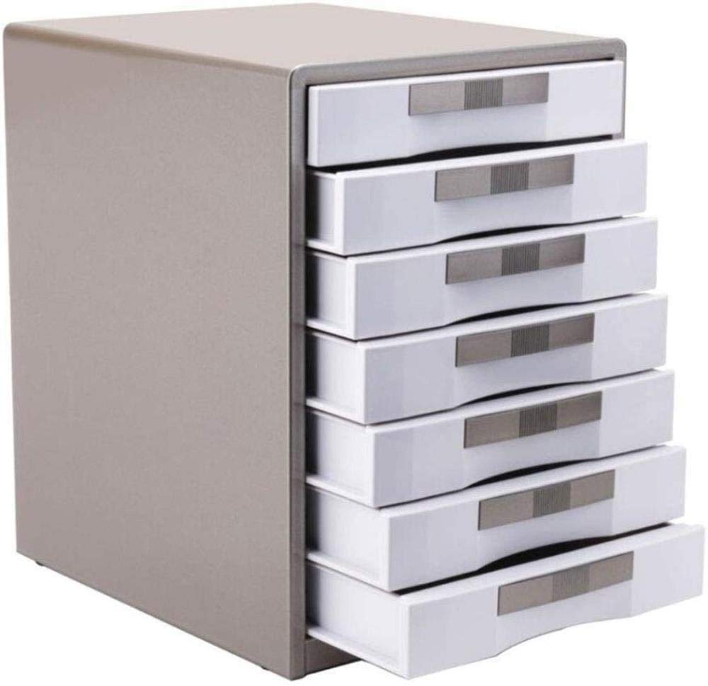 7-Layer Metal Hanging File Folders Organizer with Lock - Office & Home File Cabinet for Drawer Storage, Data Management & Office Supplies - Perfect for Desk Organization, Document Filing & Home Office Use