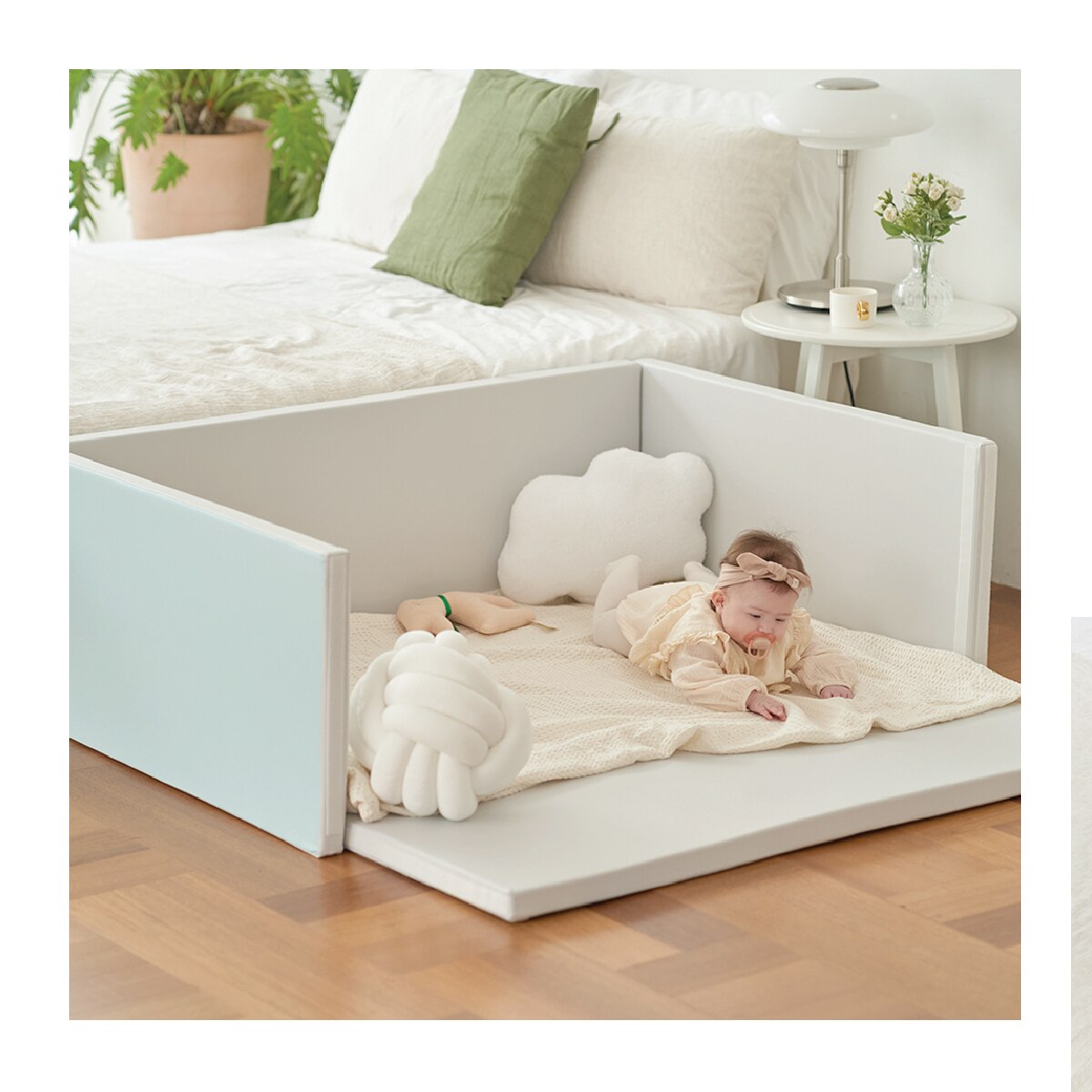 Caraz Baby Playpen - Soft & Safe Bumper Play Yard for Toddlers | Indoor & Outdoor Play Area for Kids | Nursery, Living Room, Daycare Use