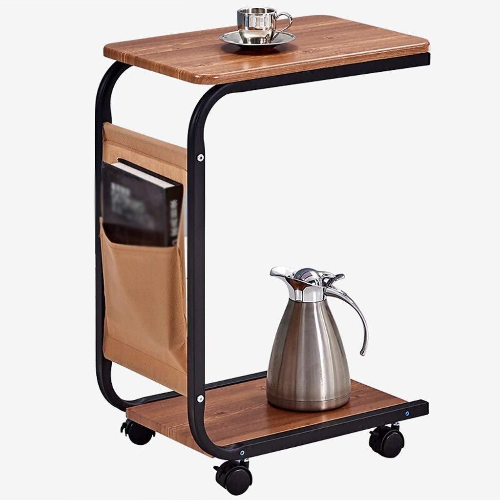 Stylish Round Small Square Cocktail Table - Modern Mobile Coffee & End Table for Living Room, Sofa Side - Perfect for Home Decor, Lounge, and Entertaining Guests