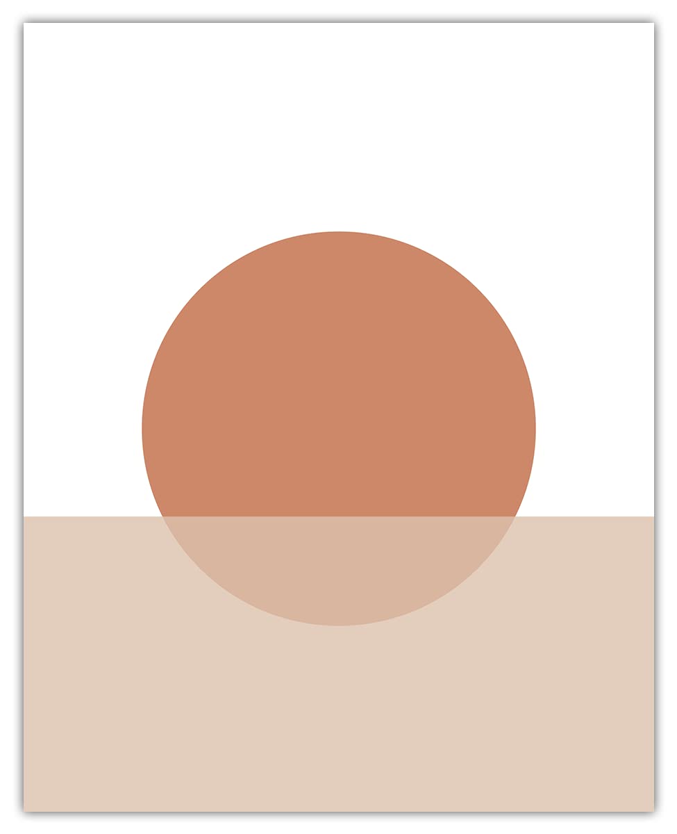 Nude Geometric Shapes Abstract Wall Art Prints - Minimalist Aesthetic Boho Decor for Home Office Bedroom & Living Room - Unframed 8x10 Inch Posters - Perfect for Modern Spaces, Gallery Walls & Gift Giving