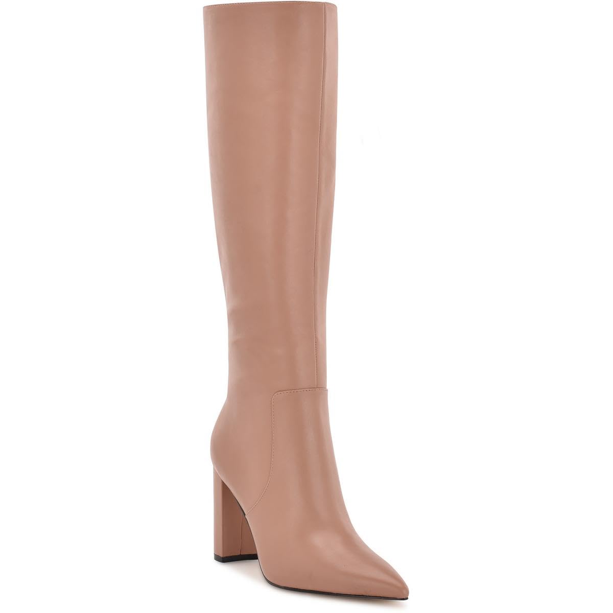 Nine West Women's Danee Knee-High Boots - Stylish Leather Riding Boots for Women, Comfortable & Fashionable Fall Winter Booties - Perfect for Office, Dating & Casual Outfits