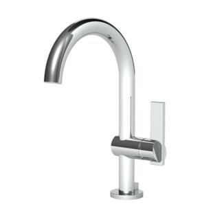 Single Hole Lavatory Faucet - Modern Bathroom Sink Faucet for Vanity & Powder Room - Brushed Nickel Finish, Easy Installation, Water-Saving Design