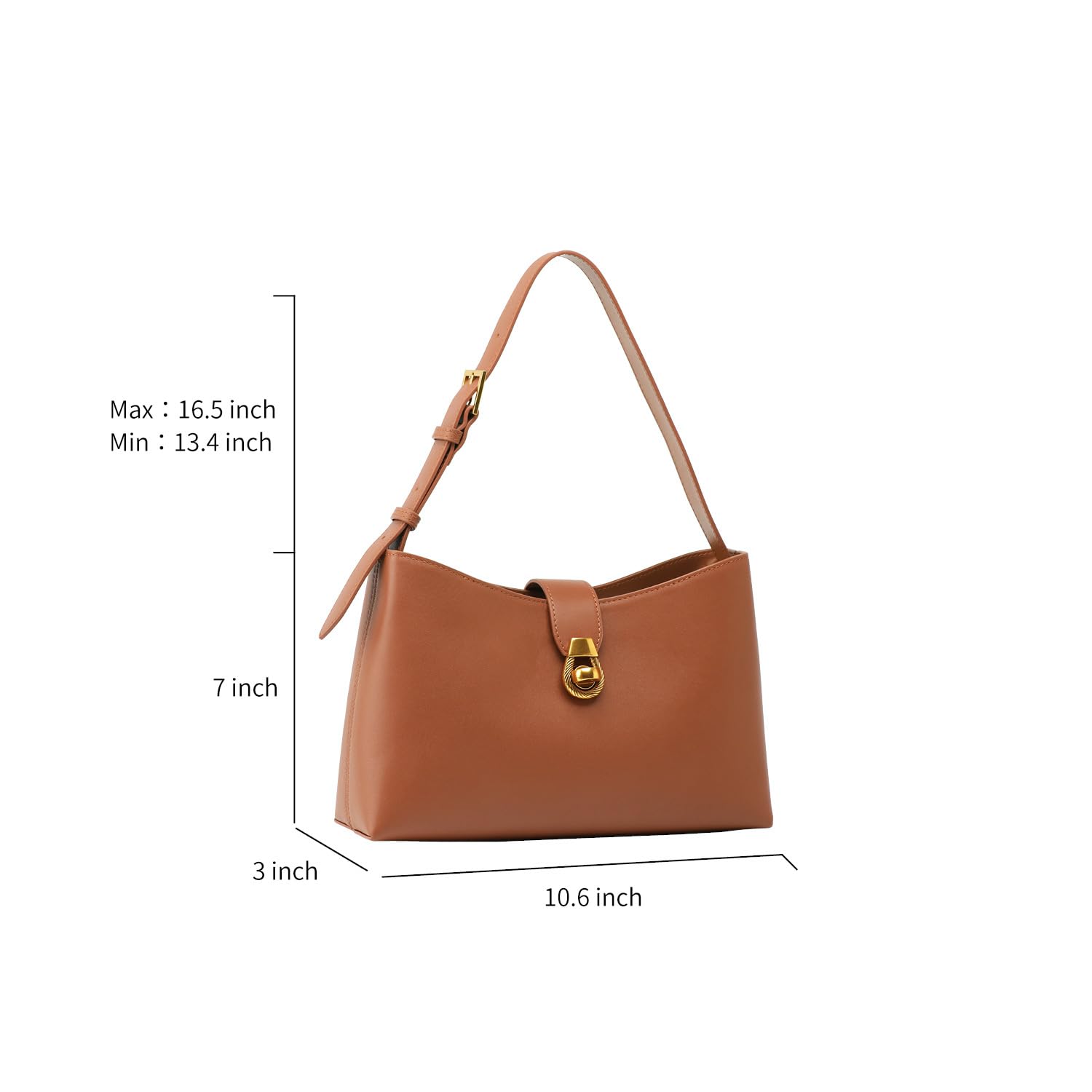 Stylish C.Paravano Women's Shoulder Bag - Glossy PU Leather Tote with Secure Zipper Closure | Hobo Handbag & Underarm Purse | Perfect for Work, Travel & Everyday Use