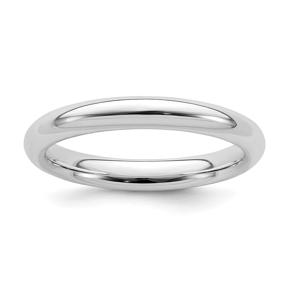 Diamond2Deal 925 Sterling Silver 3mm Wedding Band Ring for Women & Men - Perfect for Engagement, Anniversary & Everyday Wear