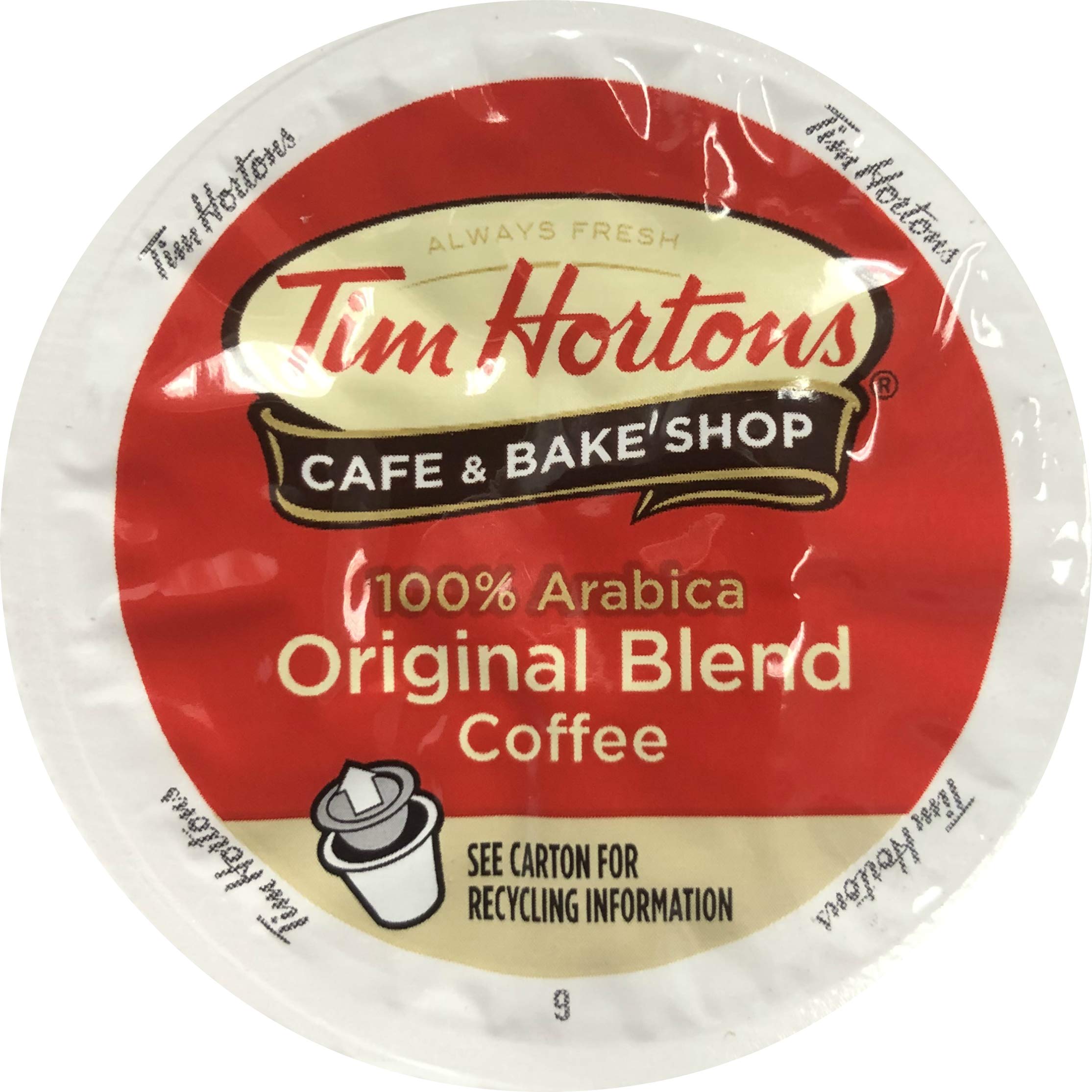 Tim Horton's Original Blend Single Serve Coffee Pods, 80 Count - Compatible with Keurig Brewers, Perfect for Home & Office Use