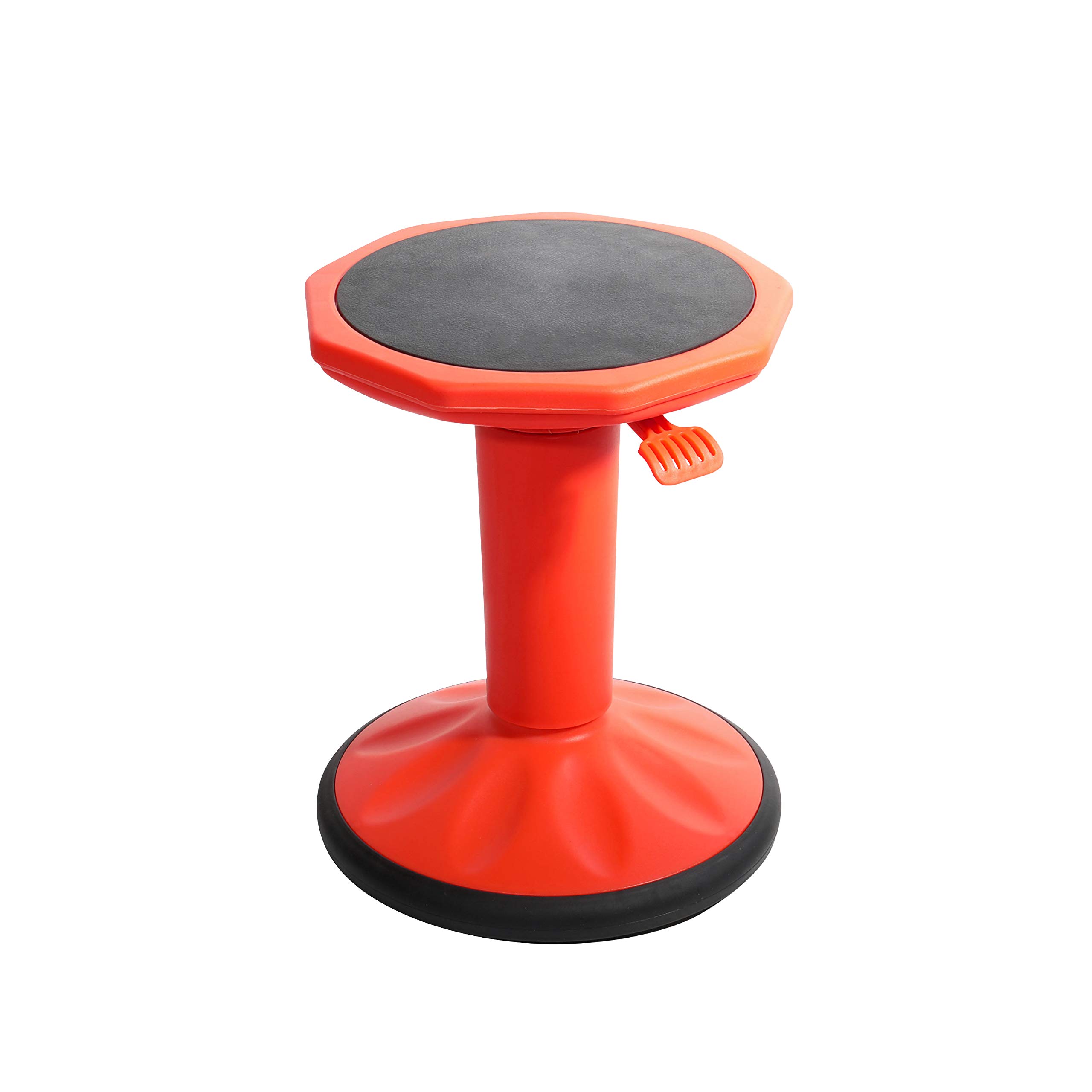 Pearington SitFree Height Adjustable Wobble Stool - Active Flexible Seating Chair for Kids & Adults - Ergonomic Office & School Chair - Red - Perfect for Home Office, Classroom & ADHD Focus