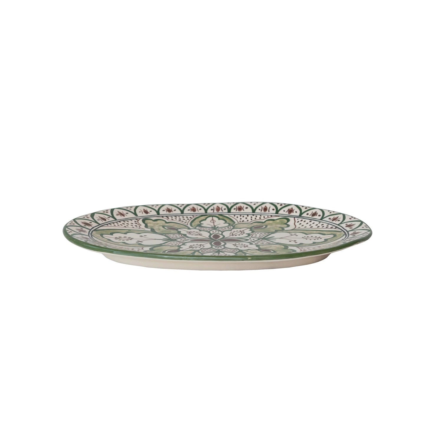 Sunset Villa Stoneware Platter - Handcrafted Ceramic Serving Dish for Entertaining, Dinner Parties & Holiday Gatherings | Elegant Appetizer & Cheese Board for Home Decor & Gift Giving