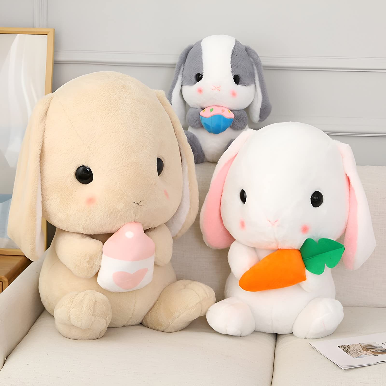 Soft Plush Lop Eared Rabbit Stuffed Animal - 29.5