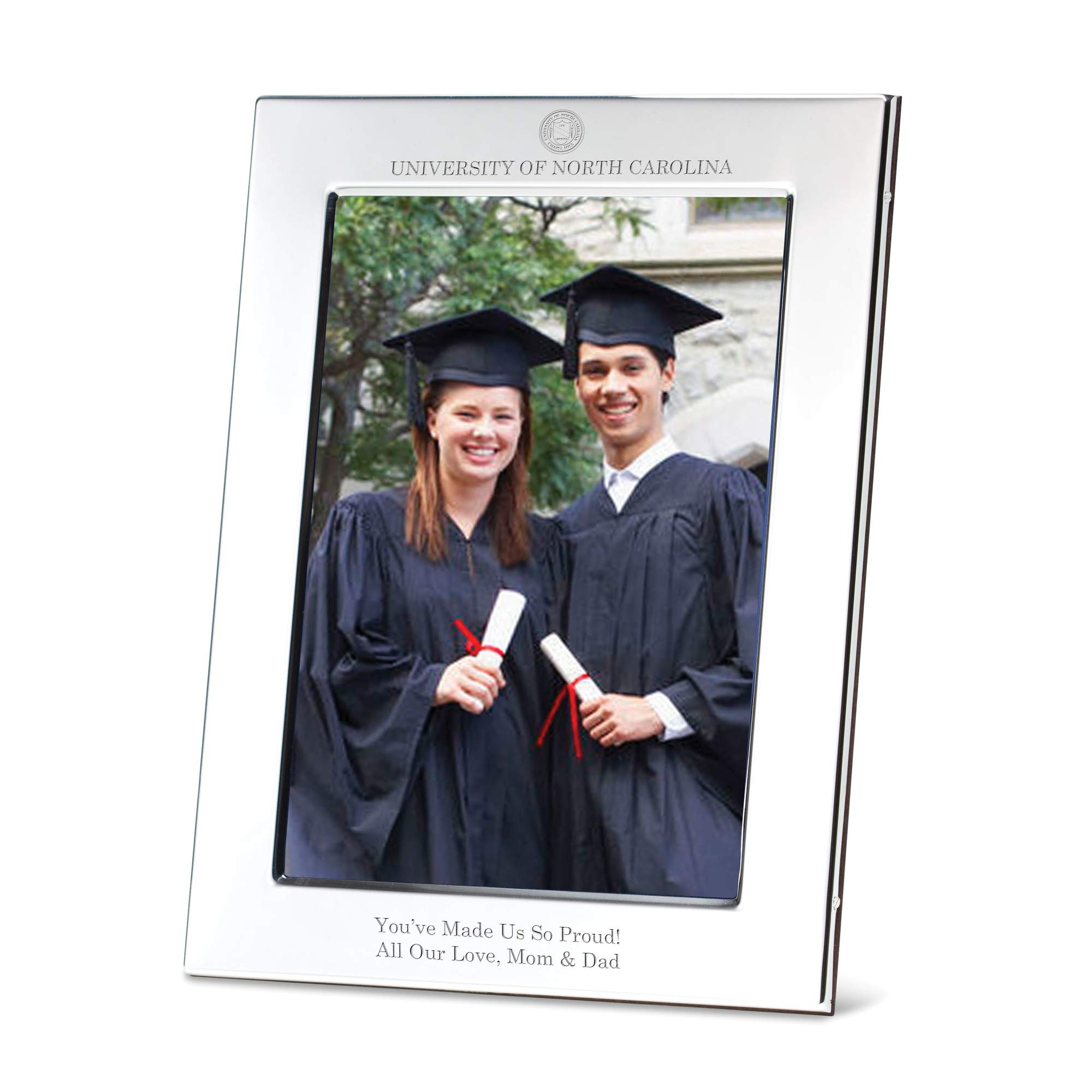 Polished Pewter 5x7 Picture Frame by M. LA HART UNC - Perfect for Displaying Photos, Artwork, and Memories in Home or Office Decor