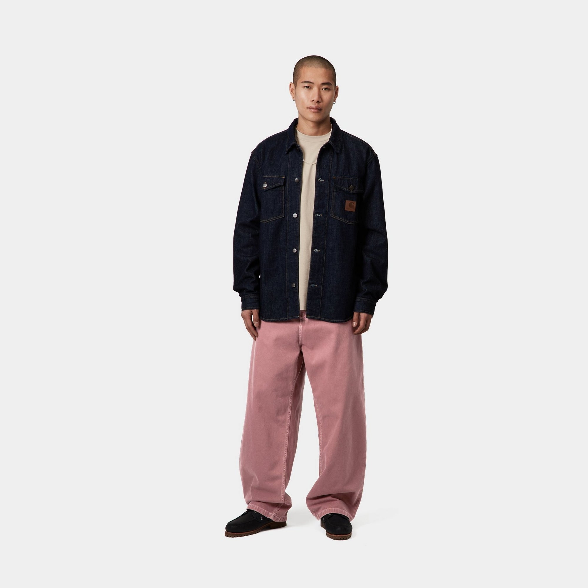 Brandon Twill Pants for Women - Stone Dyed Dusky Pink Casual Trousers | Perfect for Office, Travel & Everyday Wear