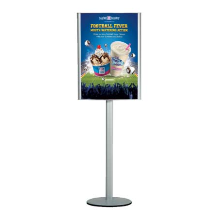 Silver Convex Sign Holder for 24