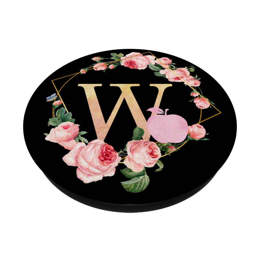 Personalized Teacher Monogram W Letter Initial Apple Necklace - Perfect Gift for Ms. & Mrs. Educators - Ideal for Teacher Appreciation, Back to School & Retirement Gifts
