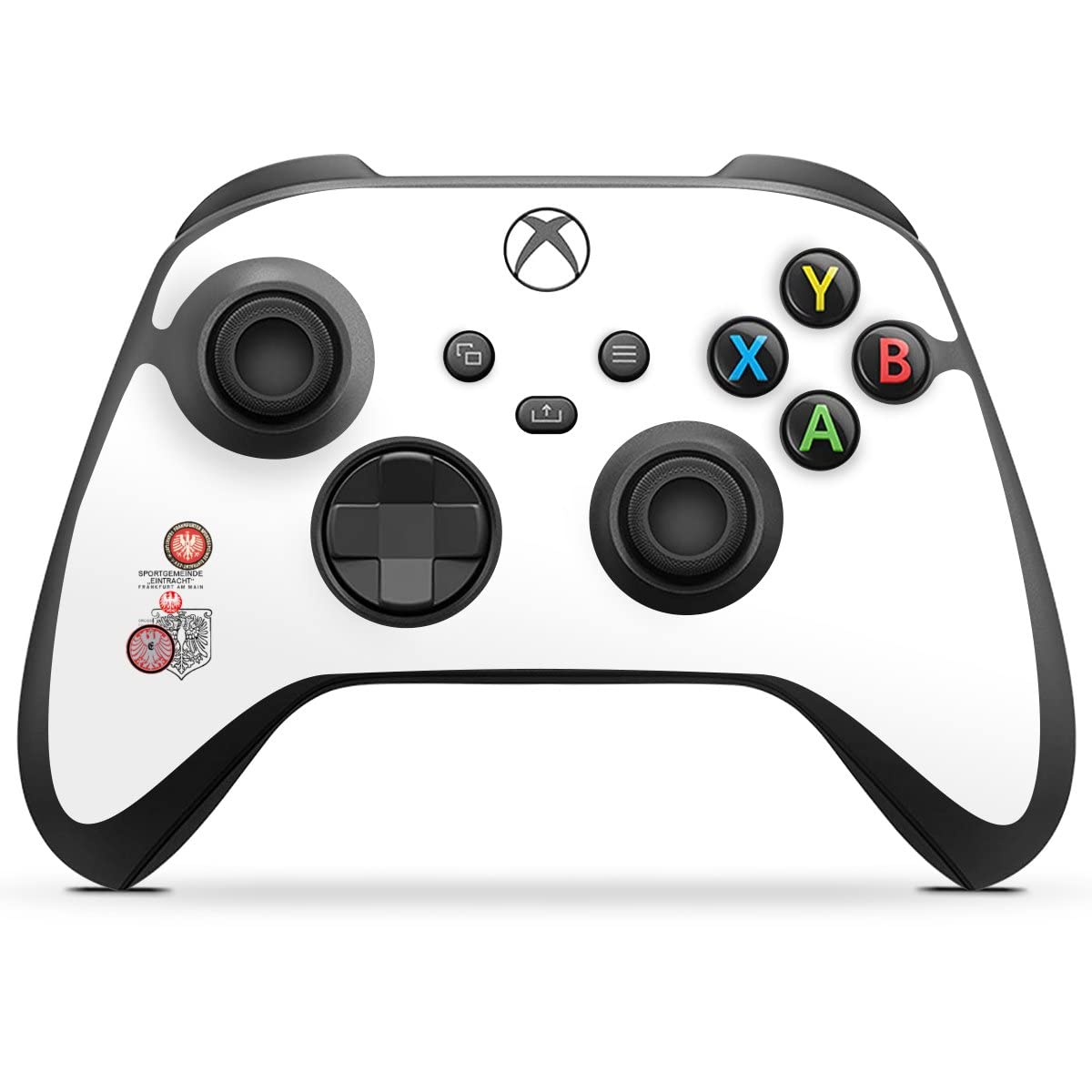 Microsoft Xbox Series X Controller Skin - DeinDesign Compatible Sticker Wrap with Eintracht Frankfurt Retro Design (Officially Licensed) - Perfect for Gaming, Collectors & Personalizing Your Console