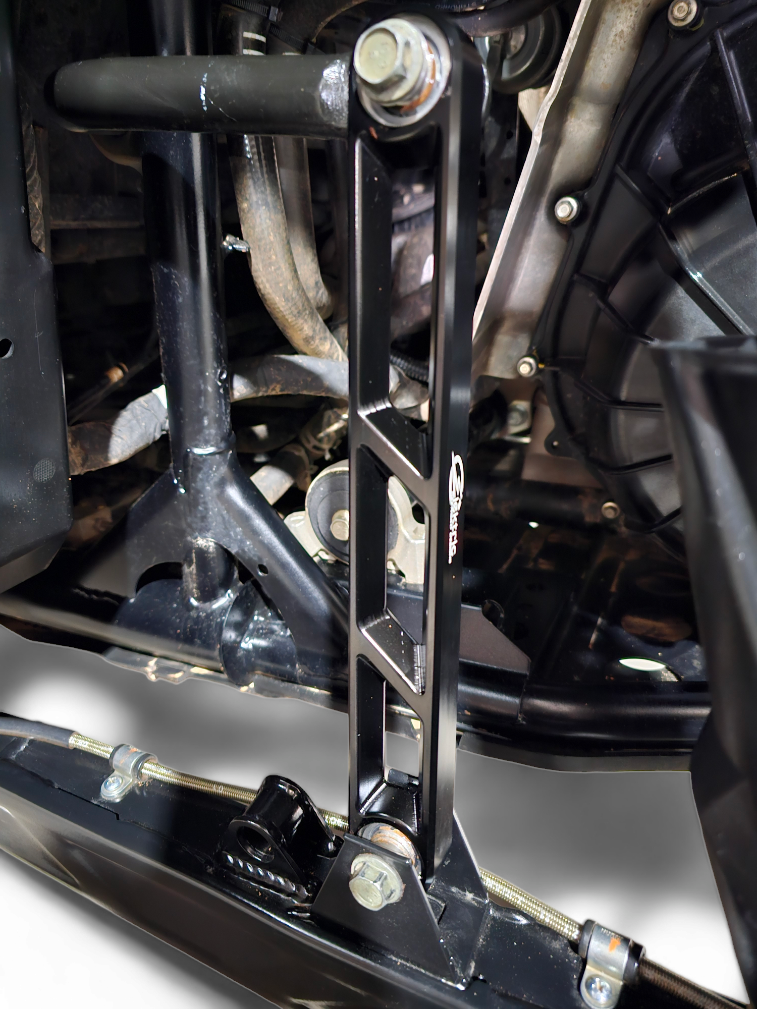 2020-2024 Polaris RZR Pro XP Rear Sway Bar Link - Heavy Duty Black Powder Coated Suspension Upgrade for Off-Road Racing & Trail Riding