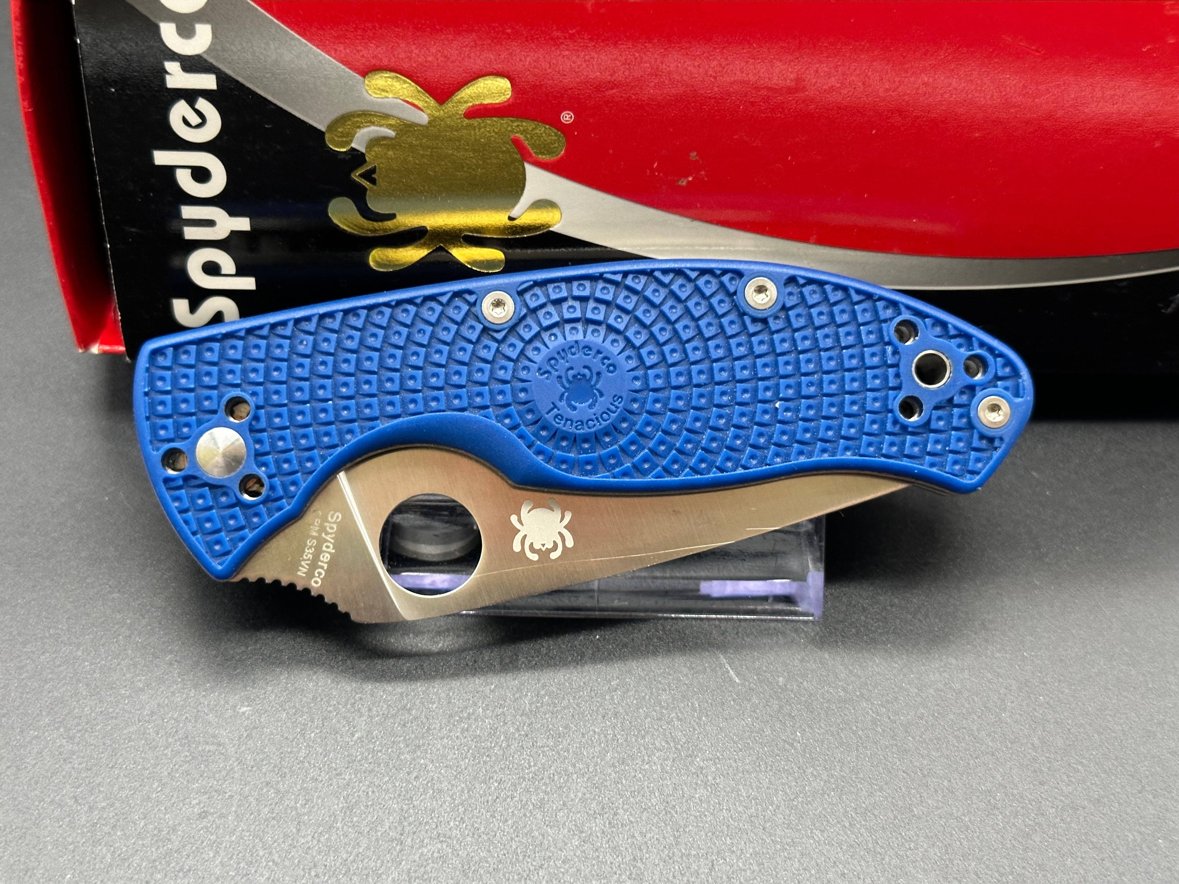 Spyderco Tenacious Folding Knife - G-10 Handle, 8Cr13MoV Steel Blade - EDC, Outdoor, Camping, Survival Gear