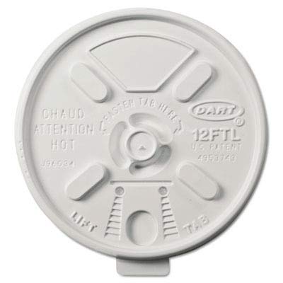 DCC12FTL - 10-14 oz Foam Cup Lids, Vented Foam Drink Lids for Hot & Cold Beverages - Perfect for Coffee, Tea, Soda at Cafes, Restaurants & Takeout
