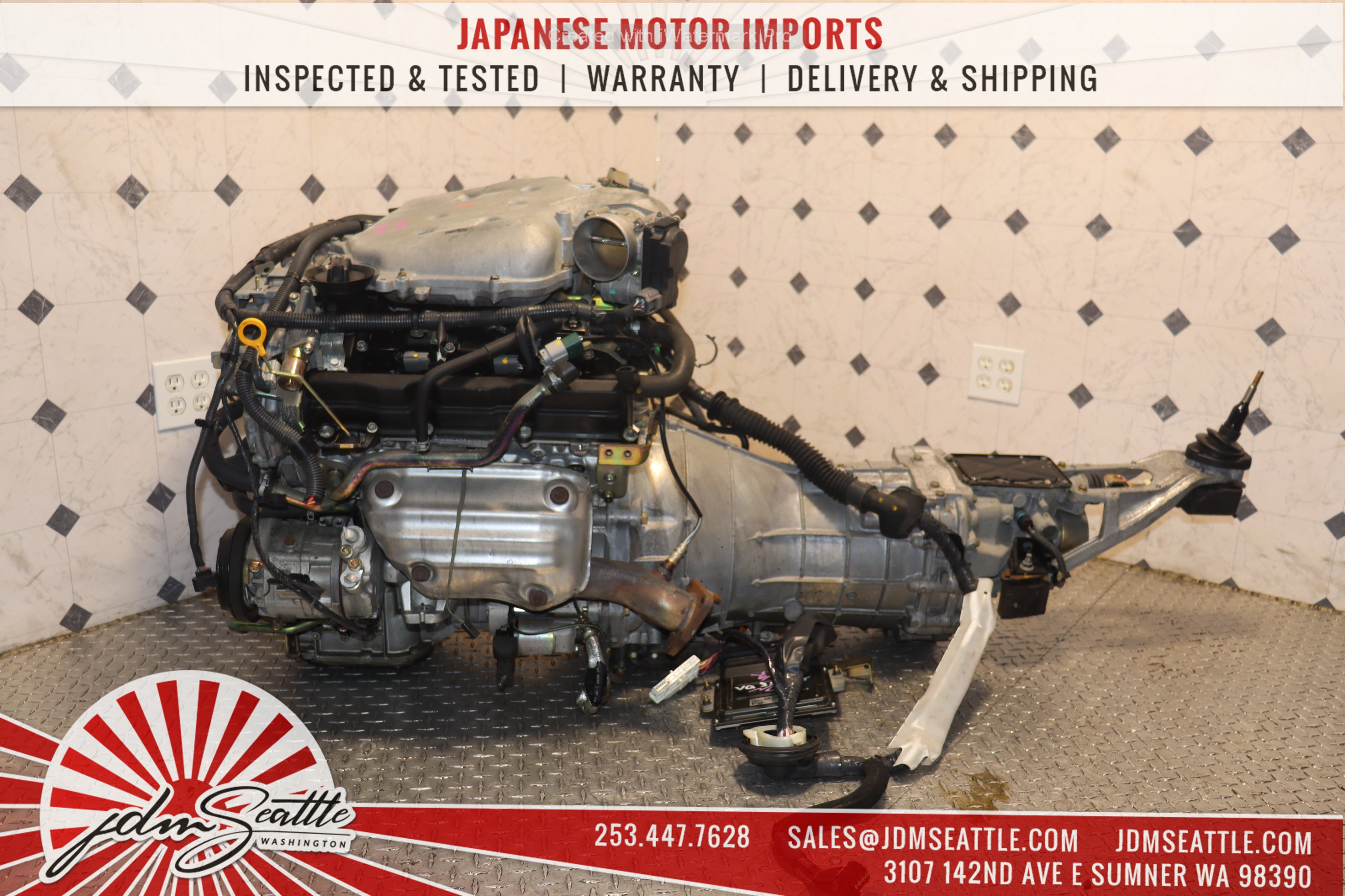 JDM VQ35DE 3.5L V6 Engine for 2003-2005 Nissan 350Z & Infiniti G35 - Non-Revup 6-Speed Manual Transmission (CD07) - Performance Upgrade & Replacement Part for Racing & Daily Driving